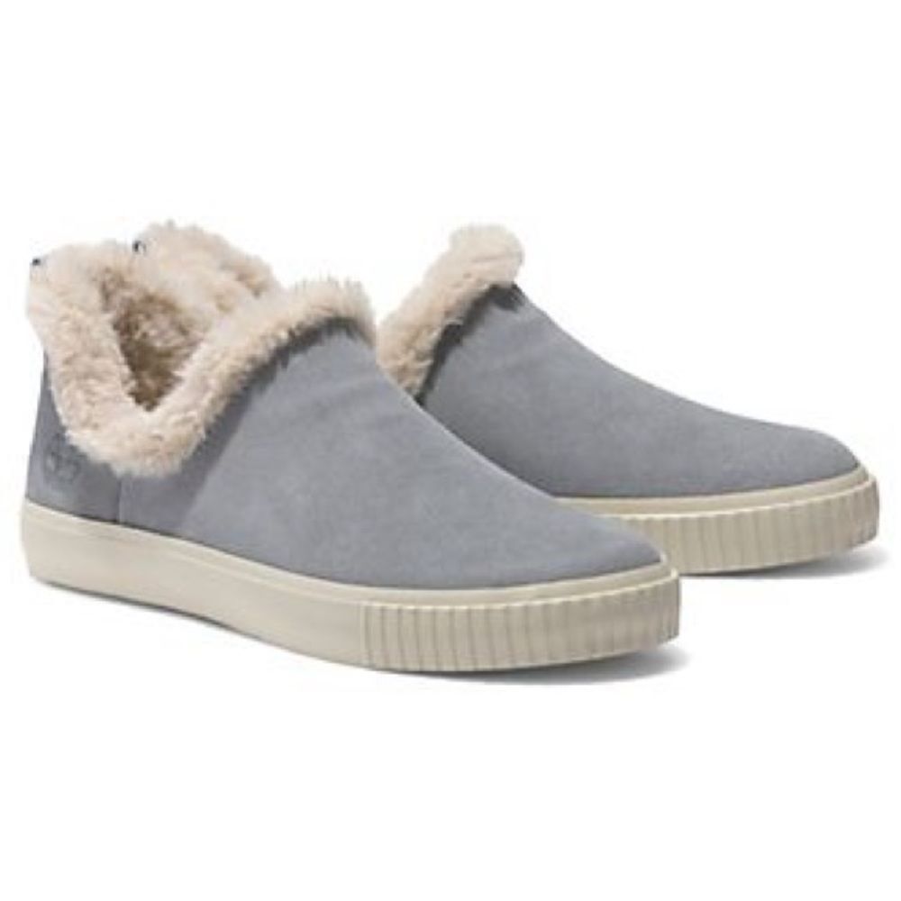 Timberland Warm Lined Slip-Ons Skyla Bay 6.5 gray NWT in‎ box